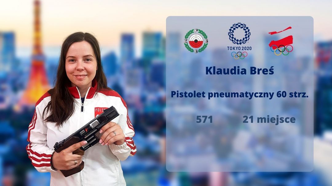 Klaudia Breś poza finałem pistoletu pneumatycznego