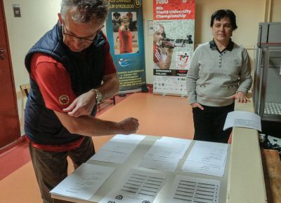 Finał Ligi PZSS, Konferencja techniczna - 5.01.2018 Bydgoszcz. Fot. Włodzimierz Gałecki