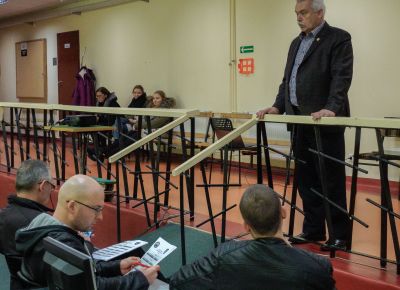 Finał Ligi PZSS, Konferencja techniczna - 5.01.2018 Bydgoszcz. Fot. Włodzimierz Gałecki