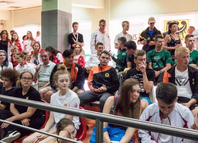 Finał Ogólnopolskiej Olimpiady Młodzieży - Dekoracje, 22.07.2018, Wrocław. Fot: ©PZSS/Włodzimierz G. Gałecki