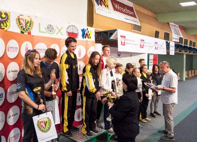 Finał Ogólnopolskiej Olimpiady Młodzieży - Dekoracje, 22.07.2018, Wrocław. Fot: ©PZSS/Włodzimierz G. Gałecki