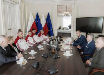 Medaliści MŚ w Changwon u Ministra Sportu, 26.09.2018, Warszawa. Fot: ©PZSS/Włodzimierz G. Gałecki