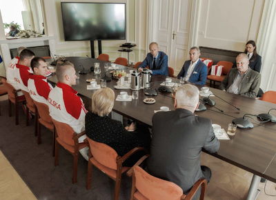 Medaliści MŚ w Changwon u Ministra Sportu, 26.09.2018, Warszawa. Fot: ©PZSS/Włodzimierz G. Gałecki