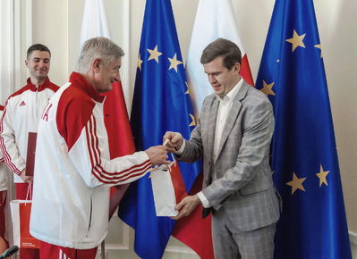 Medaliści MŚ w Changwon u Ministra Sportu, 26.09.2018, Warszawa. Fot: ©PZSS/Włodzimierz G. Gałecki