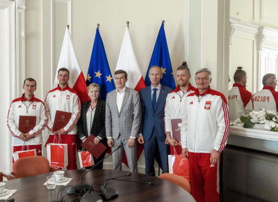 Medaliści MŚ w Changwon u Ministra Sportu, 26.09.2018, Warszawa. Fot: ©PZSS/Włodzimierz G. Gałecki