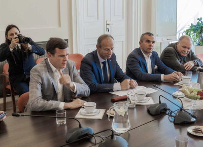 Medaliści MŚ w Changwon u Ministra Sportu, 26.09.2018, Warszawa. Fot: ©PZSS/Włodzimierz G. Gałecki