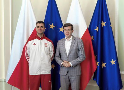 Medaliści MŚ w Changwon u Ministra Sportu, 26.09.2018, Warszawa. Fot: ©PZSS/Włodzimierz G. Gałecki