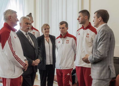 Medaliści MŚ w Changwon u Ministra Sportu, 26.09.2018, Warszawa. Fot: ©PZSS/Włodzimierz G. Gałecki