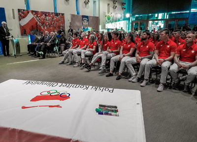 Ślubowanie Reprezentantów Polski na III Młodzieżowe Igrzyska Olimpijskie w Buenos Aires, 1.10.2018, Warszawa
