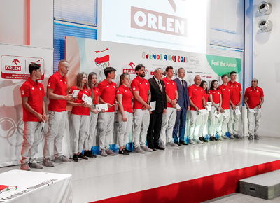 Ślubowanie Reprezentantów Polski na III Młodzieżowe Igrzyska Olimpijskie w Buenos Aires, 1.10.2018, Warszawa