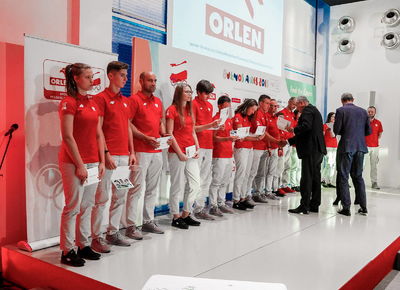 Ślubowanie Reprezentantów Polski na III Młodzieżowe Igrzyska Olimpijskie w Buenos Aires, 1.10.2018, Warszawa