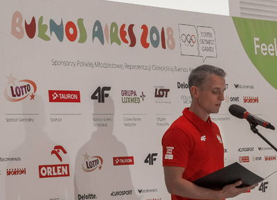 Ślubowanie Reprezentantów Polski na III Młodzieżowe Igrzyska Olimpijskie w Buenos Aires, 1.10.2018, Warszawa