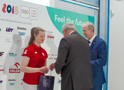 Ślubowanie Reprezentantów Polski na III Młodzieżowe Igrzyska Olimpijskie w Buenos Aires, 1.10.2018, Warszawa