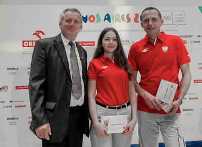 Ślubowanie Reprezentantów Polski na III Młodzieżowe Igrzyska Olimpijskie w Buenos Aires, 1.10.2018, Warszawa